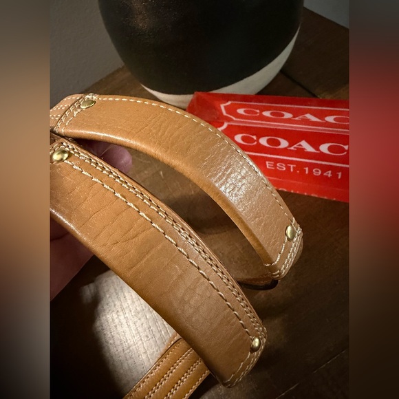 Coach Hampton Tattersall Wool/Leather Bag - Picture 8 of 16